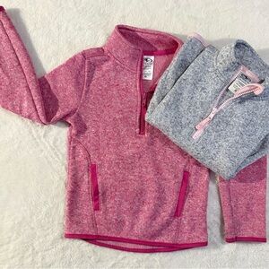 Kids Pink and Gray Fleece Jackets